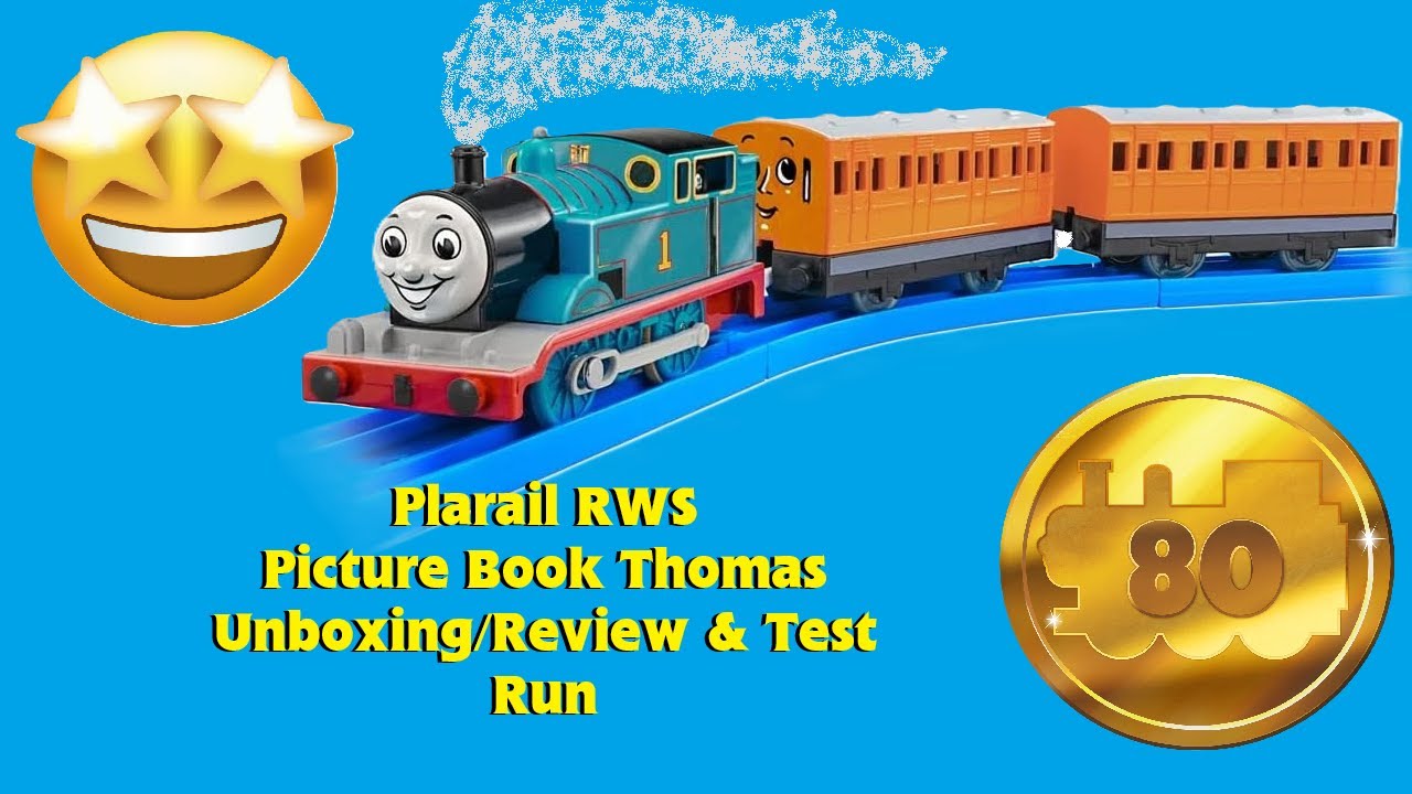 Plarail RWS Picture Book Thomas 80th Anniversary Unboxing Review & Test ...