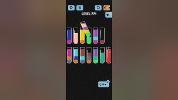 Water Color Sort Level 771 Walkthrough Solution iOS/Android