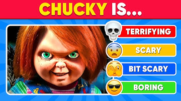 How Scared Are You? FEAR Quiz Challenge | Tier List Quiz Halloween Characters 😱 Halloween Quiz