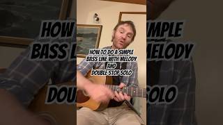 How to do a bass line with melody and double stop solo #fingerstyle #guitarlesson #guitarist #guitar