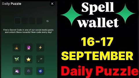 Spell wallet puzzle today 16 & 17 September | spell wallet daily puzzle | #spellwallet #combo |