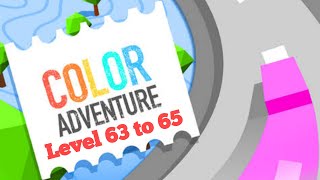 Color Adventure Level 63 to 65 | Draw the Path | Stress Relief Relaxing Android Game screenshot 5