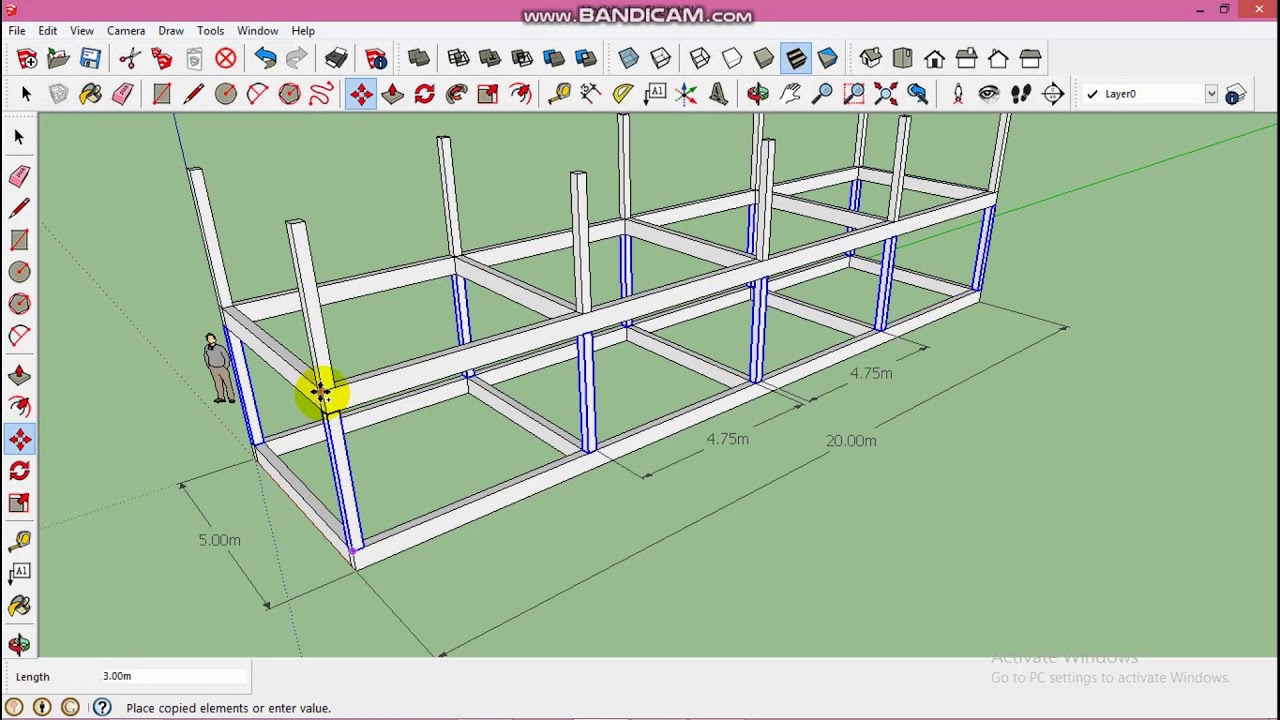 เทคนิคการเขียนโปรแกรม Update New เทคนิคการเขียนแบบพื้นฐานด้วยโปรแกรม Sketchup Ep.2