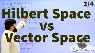 L8.2 Difference between Hilbert space and vector space