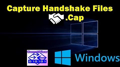 How to use Commview for Wi-Fi Handshake files (.cap) on Windows