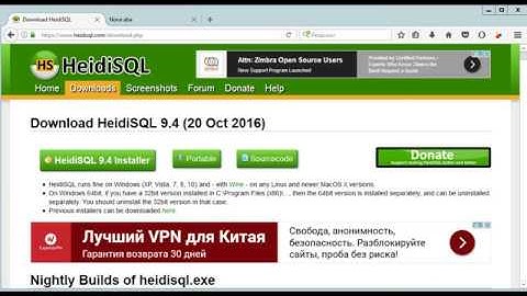 Instalação Heidi SQL
