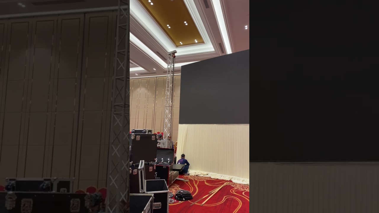 Fabric skirting for LED Screen 