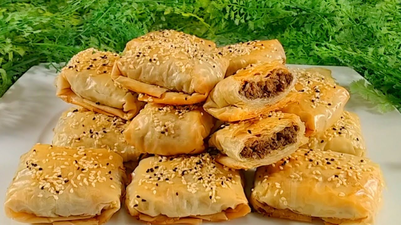 الجلاش باللحمه المفرومه 🔥بشكل جديد هش ومقرمش ومورق😋هيشرفك في العيدوفي العزومات 👍