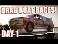 The FARMBOAT at Smoke on the Water Drag Boat Races - DAY 1