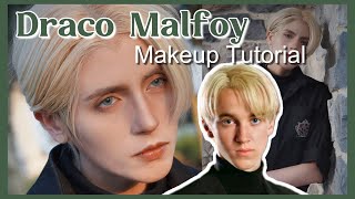 Draco Malfoy Cosplay Makeup Tutorial | Slytherin transformation 🐍