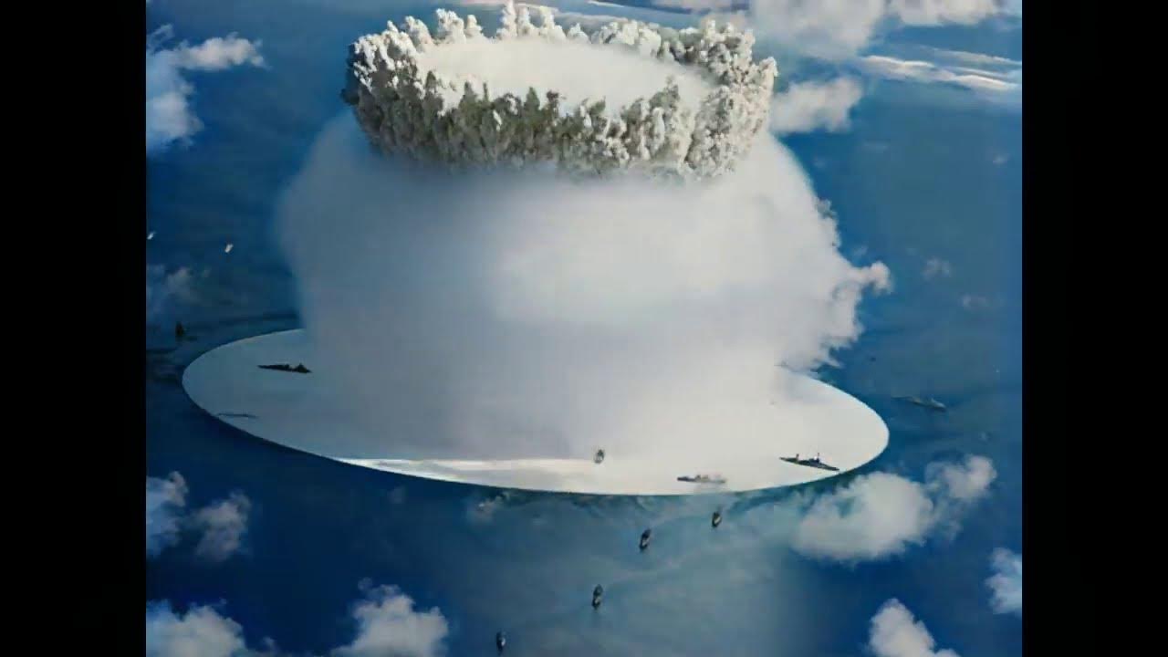 Primeira Explosão Nuclear Subaquática Atol de Bikini YouTube
