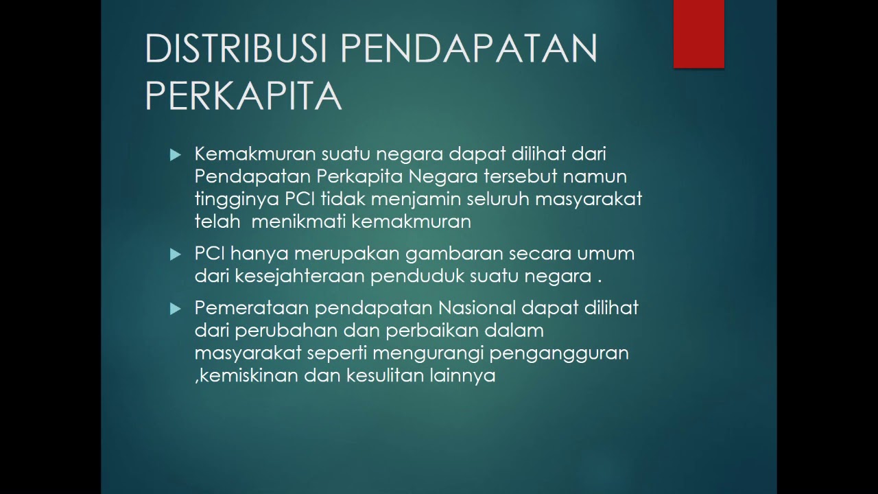 PENDAPATAN PERKAPITA 