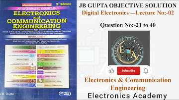 JB Gupta Digital Electronics Solution | JB Gupta Electronics & Communication Engineering Solution