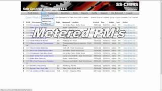 SS-CMMS How To: Create, Edit, Metered PM's