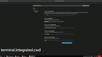 Visual Studio Code - How to change default terminal directory