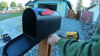 HOW TO ATTACH A MAILBOX TO A POLE | HOW TO SET UP A NEW MAILBOX ON AN EXISTING POST