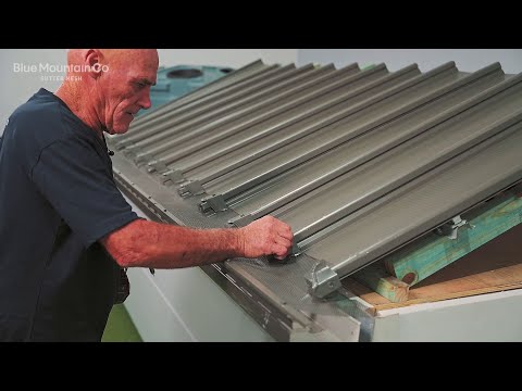 How to Install: Steel Gutter Mesh on a Klip-Lok® roof - Roof Edge with Saddles