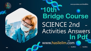 10th Science Bridge Course Activity 1 to 15 Answers In Pdf II Link In Description