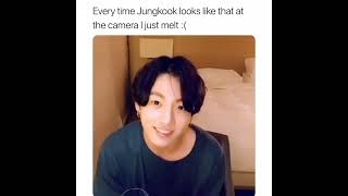 Every time Jungkook looks like that at the camera i just melt 🥴