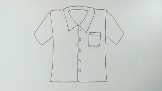 Cara menggambar baju || cara menggambar dan mewarnai baju yang mudah