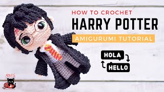 Cómo tejer a Harry Potter | Amigurumi Tutorial | ENG/SPA Subtitles