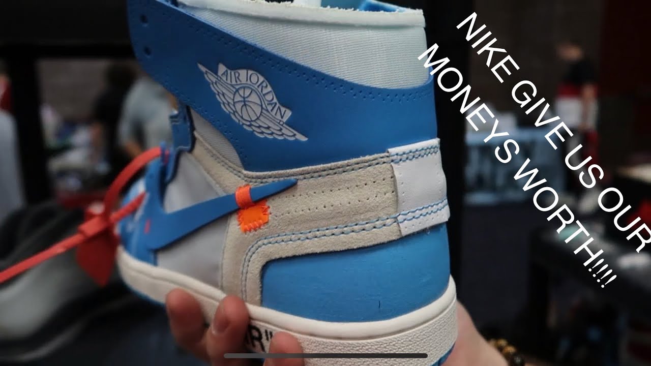 QUALITY CONTROL ON THESE OFF WHITE UNC 