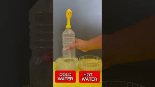 Experiment with a balloon in hot and cold water | JamHomeScience #shorts #scienceexperiment