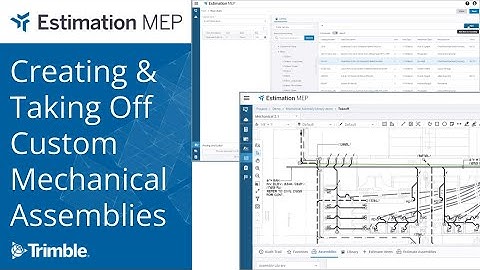 Estimation MEP - Creating and Taking Off Assemblies