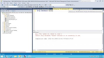 How to Delete or Drop the Database