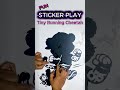 Satisfying Baby Cheetah Sticker Peel #shorts