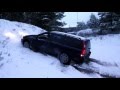 Volvo V70 D5 AWD test on snow HALDEX work