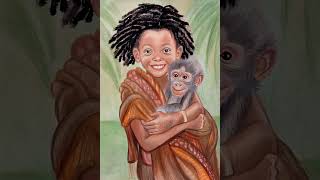 Friends. Graphics.#graphics #boy #monkey #friends #kids #pencils #coloredpencils #live #boy #monkey