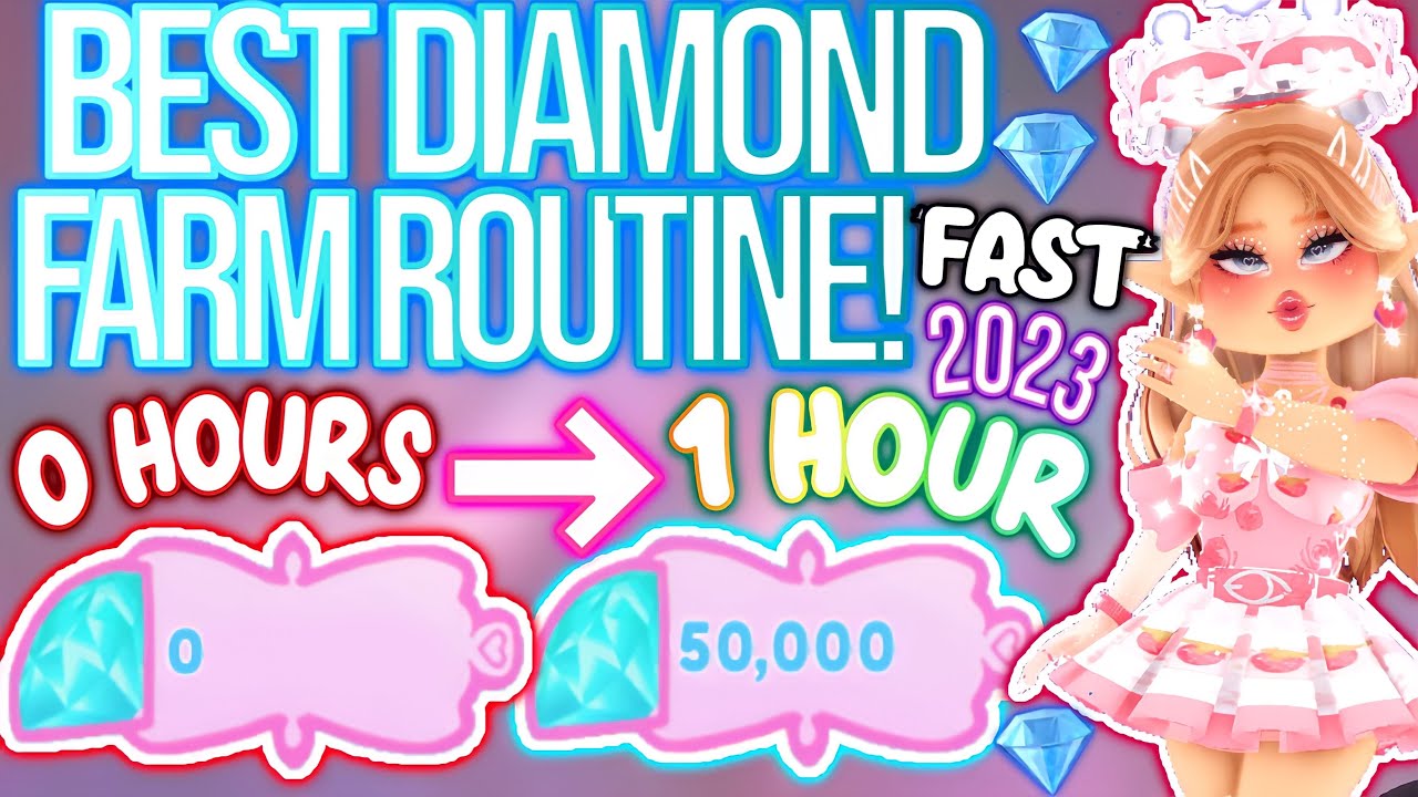 MAKE 50K DIAMONDS IN ONE HOUR WITH THIS FARMING ROUTINE! ROBLOX Royale High  Diamond Farming Tips 