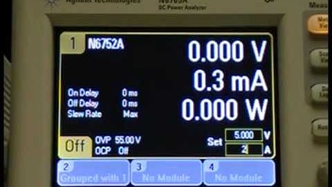 N6705A channel grouping for parallel operation