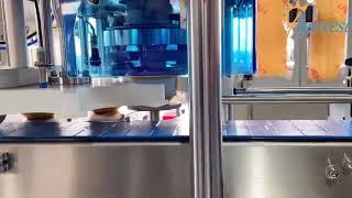 #Automatic servo tin bowl can crimping #machine, auto Bird's nest syrup container #sealer #equipment