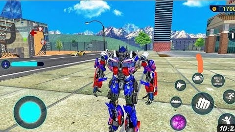 Optimus Prime Multiple Transformation Jet Robot Car Game 2023- Android Gameplay