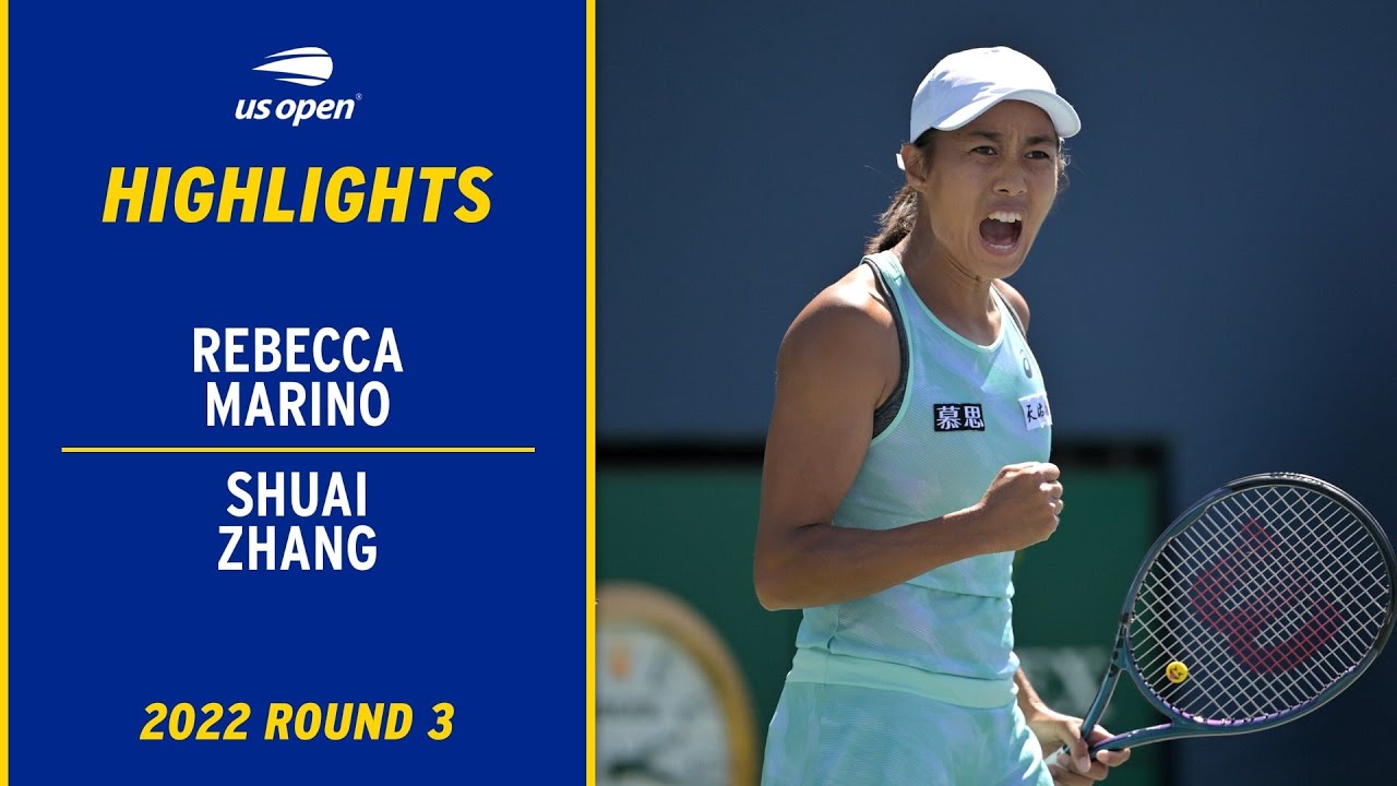 gammelklog Skinne Stille Rebecca Marino vs. Shuai Zhang Highlights | 2022 US Open Round 3 - YouTube