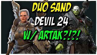 The Journey To Sand Devil Stage 24!!! Artak\/Aniri Duo | Raid: Shadow Legends