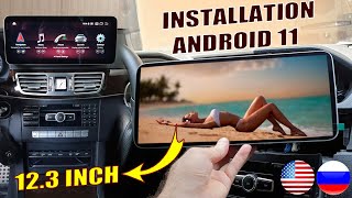 12.3' Largest Android Screen Detailed Installation on Mercedes EClass W212, CClass W204, C207 W207