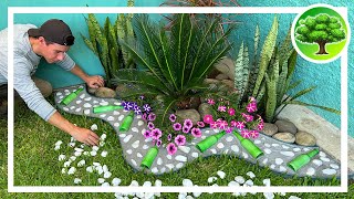 Creative flower bed and stones to decorate your garden / Refúgio Green by Refúgio Green 566,816 views 8 months ago 11 minutes, 22 seconds
