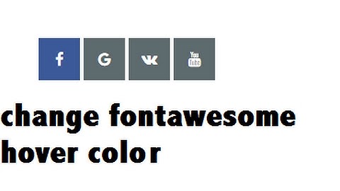 change fontawesome hover color