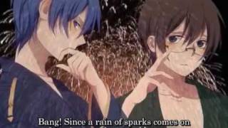 [Len Gakupo Kaito Kiyoteru] Flowers Bloom in The Night Sky Please Summer! (english &amp; romaji sub)