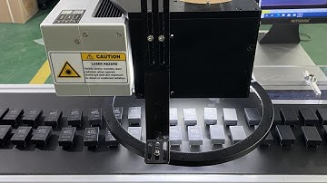 high speed 5w UV laser marking machine with CCD visual positioning system and conveyor belt