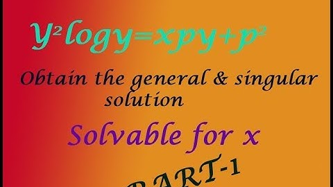 VTU Engineering Maths 2 Solvable for  x  example(PART-1)