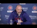 “Just relentless all night.” | David Ross Speaks to the Media after 14-1 Win