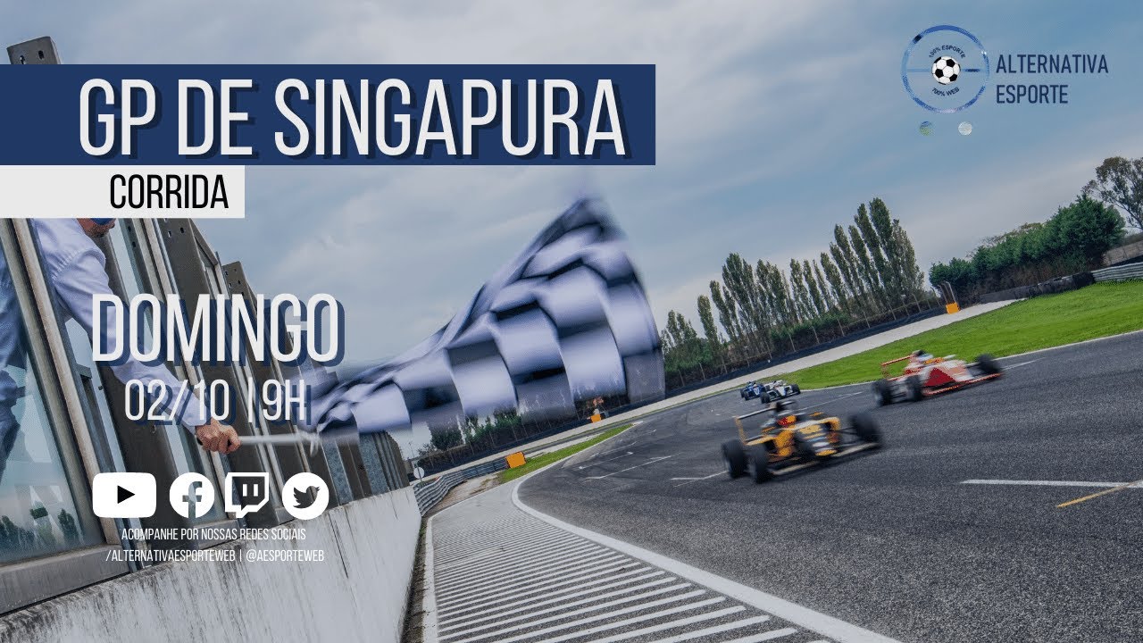 F1: onde assistir ao 3º treino e à classificação do GP de Singapura