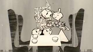 VINTAGE 1950s ANIMATED POST TENS CEREAL - VERY CRUDE ANIMATION