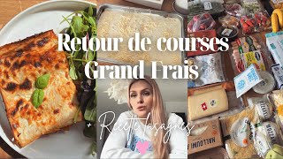 RETOUR DE COURSES 100% GRAND FRAIS | Astuce pour ne jamais être en panne d’idées repas • Lasagnes