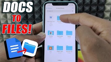 how to save google docs to files on iphone?