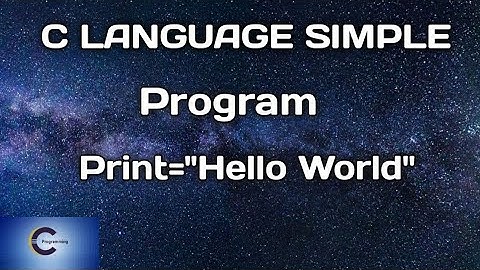 C Language simple program | print hello word.